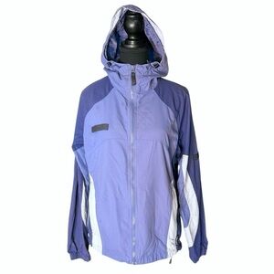 COLUMBIA Purple Packable Windbreaker Shell Jacket Venting Running Medium